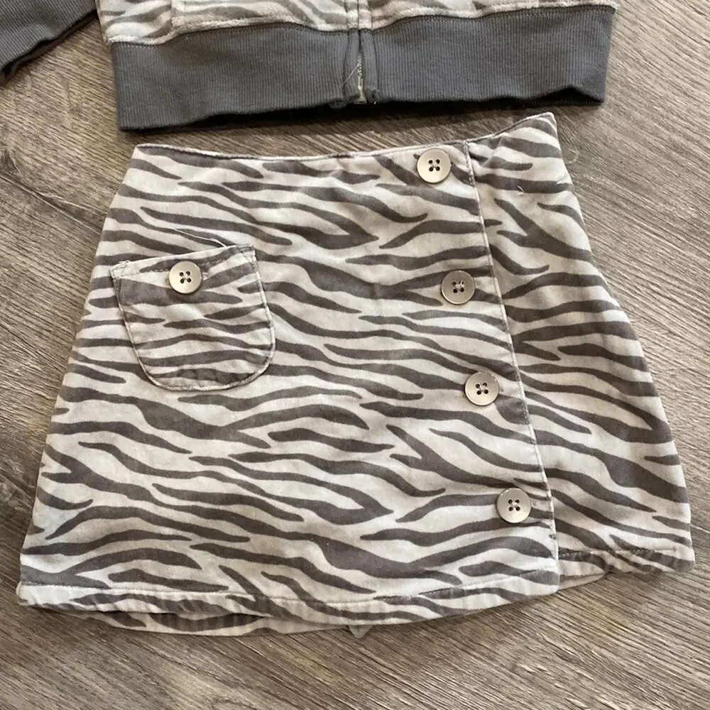 Gymboree gray velour